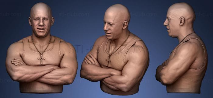 3D model Vin Diesel (STL)